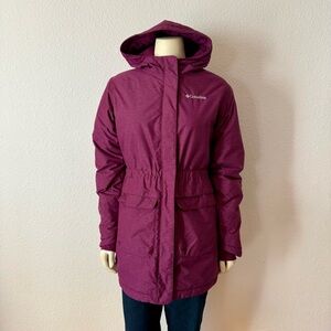 Columbia Jacket Youth XL Purple Omni Heat  Hood  Full Zip Parka